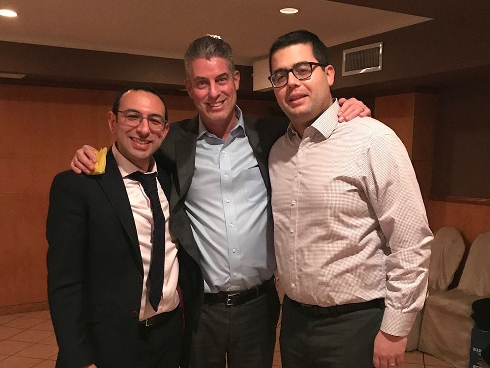 Dr. Weiss with Dr. Sasson and Dr. Epstein